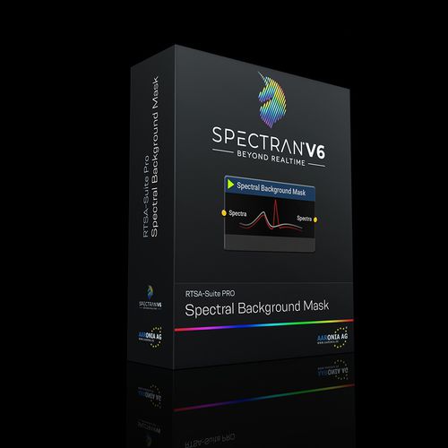 Software para tratamiento de señal - Spectral Background Mask - Aaronia AG