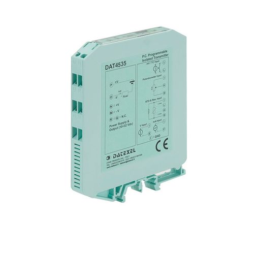 Transmisor de temperatura en riel DIN - DAT4535 - DATEXEL SRL - RTD / universal / termopar