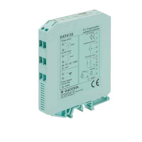 Convertidor de señal - DAT4235 - DATEXEL SRL - con 1 entrada analógica / con 1 salida analógica / para sensor RTD
