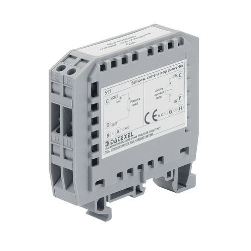 Transmisor de señal analógico bucle de corriente - DAT511 - DATEXEL SRL - en riel DIN / autoalimentado / con aislamiento galvánico