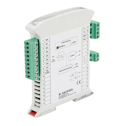 Módulo de entrada digital - DAT3148-8 - DATEXEL SRL - Modbus RTU / RS-485 / de 8 E