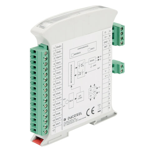 Módulo de entrada analógico - DAT3018 - DATEXEL SRL - Modbus RTU / RS-485 / RS-232