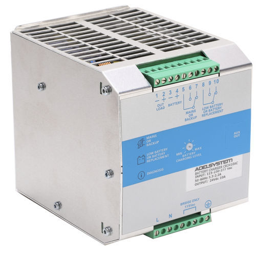 Cargador de baterías conmutado - CB2410AC - ADELSYSTEM - para AGV / para rack para distribución eléctrica / para control de acceso