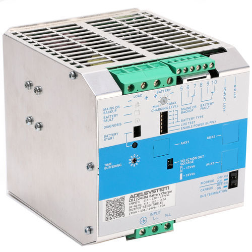 Cargador de baterías automático - CB122410A - ADELSYSTEM - para AGV / para rack para distribución eléctrica / para control de acceso