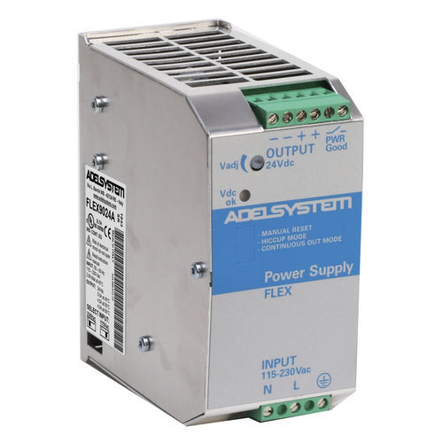 Alimentación eléctrica en riel DIN - FLEX9024A - ADELSYSTEM - AC/DC / de salida simple / estabilizada
