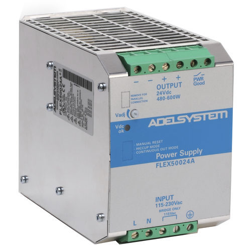 Alimentación eléctrica en riel DIN - FLEX50024A - ADELSYSTEM - AC/DC / de salida simple / estabilizada