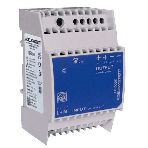 Alimentación eléctrica en riel DIN - DFX60110 - ADELSYSTEM - DC/DC / AC/DC / de salida simple