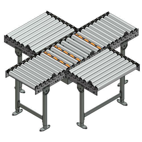 Transportador de rodillos - TS 2733 - Transnorm System GmbH - horizontal / de transferencia / para selección