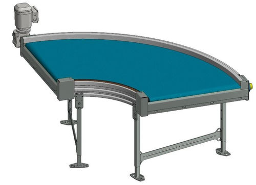 Transportador de banda - TS 1600-090 - Transnorm System GmbH - curvo / de transporte / compacto