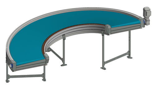 Transportador de banda - TS 1600-105/140 Helix - Transnorm System GmbH - horizontal / curvo / de transporte