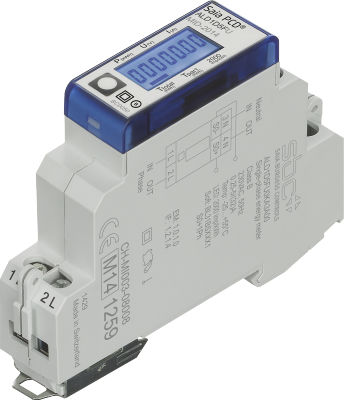 Contador de energía eléctrica monofásico - ALD1 series - Saia Burgess Controls ( SBC ) - en riel DIN / 50 Hz