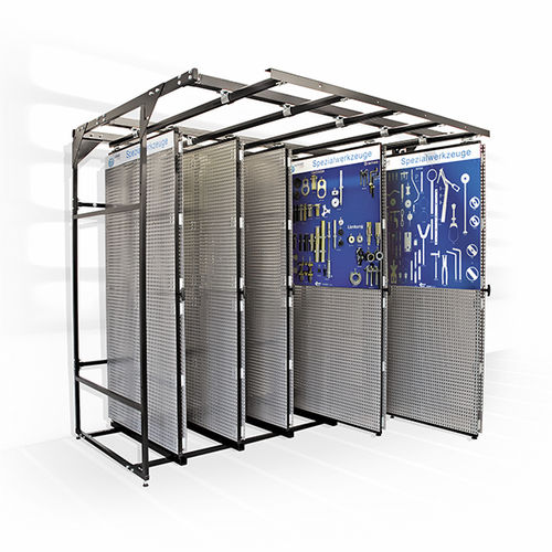 Armario de almacenamiento - WW-TSS-PTC-2000-5 Kit - Werner Weitner GmbH - con patas / con paneles correderos / para herramienta