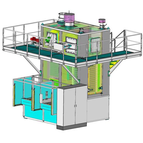 Horno de tipo armario - ELMETHERM - de polimerización / de gas / continuo