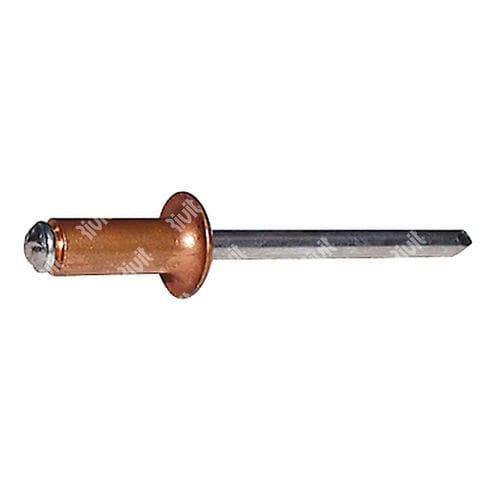 Remache remachable - RFT - RIVIT - de cabeza abombada / de acero / de cobre