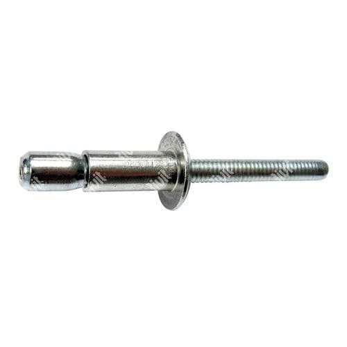 Remache remachable - KFFT - RIVIT - de cabeza abombada / de acero / estructural