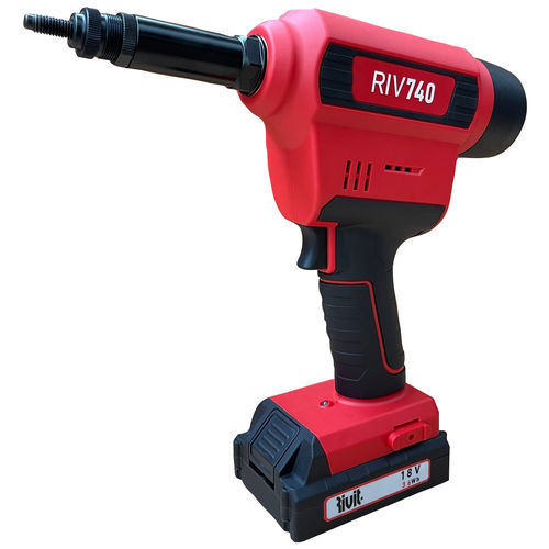 Remachadora brushless - RIV740 - RIVIT - con batería / para insertos roscados / en carcasa