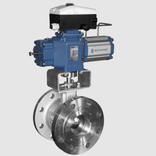 Válvula de bola - SOMAS - eléctrica / de control / de regulación