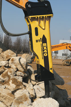 Rompe-rocas hidráulico - BX series - Breaker Technology, LTD.