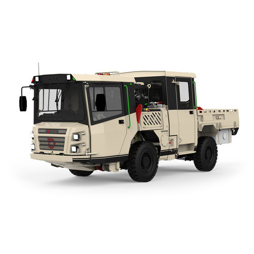 Vehículo para transporte de equipos - VARIOMEC XS 035 CREW - Normet - subterráneo / eléctrico