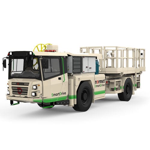 Plataforma elevadora de tijera montada en camión - UTILIFT MF 540 SD - Normet - eléctrica / para mina subterránea