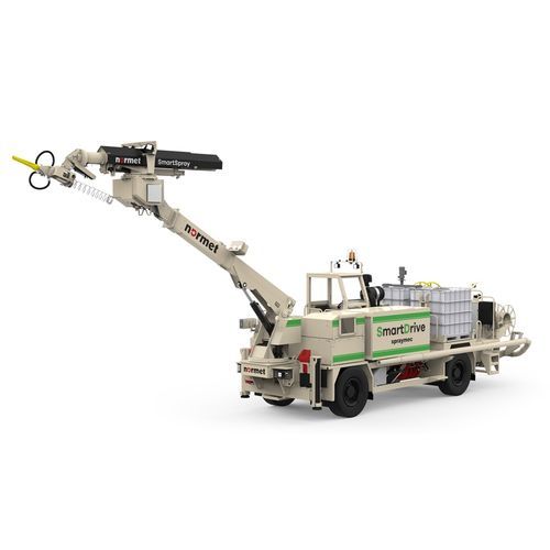 Máquina de proyección hormigón - SPRAYMEC 8100 VC SD - Normet - eléctrica / sobre brazo articulado