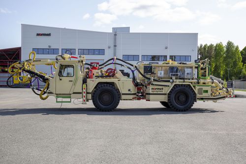 Máquina de proyección hormigón - SPRAYMEC LF 050 - Normet - con motor diésel / eléctrica / hidráulica