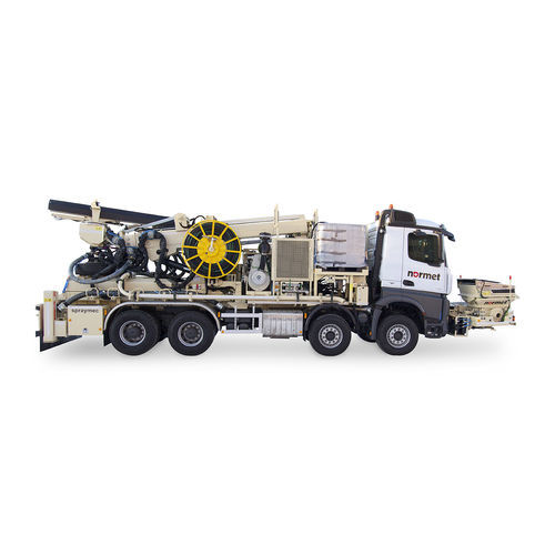Vehículo para perforación de túneles - SPRAYMEC NORRUNNER 140 DVC - Normet - eléctrico / de oruga