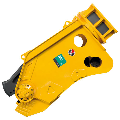 Cizalla para demolición de material ferroso hidráulico - IRC 30 - INDECO - para excavadora / para vía férrea / para aplicaciones ferroviarias