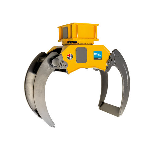 Pinza de manipulación y compresión para excavadora - IMG 2300 - INDECO - para madera / para equipos de manutención / para vehículo de oruga