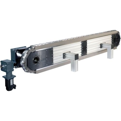Transportador de eslabones - Motion Index Drives, Inc. - con cadena / horizontal / de transporte
