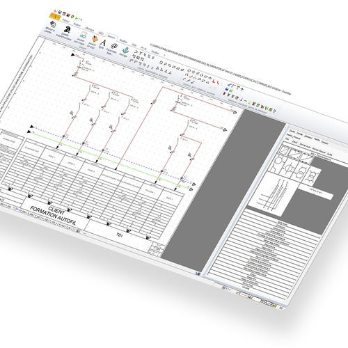 Software CAD eléctricos - ELEC'VIEW - TRACE SOFTWARE INTERNATIONAL - para de diseño de sistemas eléctricos / para proyectos eléctricos