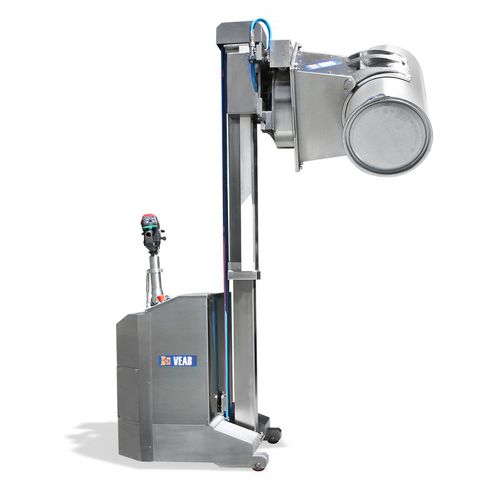 Apiladora de rotación de bidones - BS120 ET DVLI rid - VEAB - eléctrica / hidráulica / con operador a pie