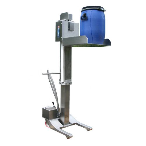 Elevador para barriles manual - BS120 Pianale - VEAB - de columnas / de plataforma / de acero inoxidable