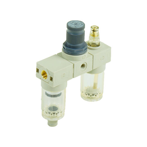 Filtro regulador lubricador de aire comprimido - F+R+L BIT  - METAL WORK - roscado