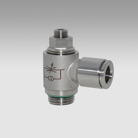 Regulador de caudal volumétrico - MRFX SST  - METAL WORK - neumático / compacto / de acero inoxidable