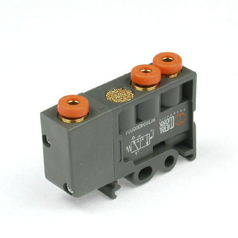 Válvula de función lógica - W360400000 series - METAL WORK - con control neumático / para aire comprimido / DIN