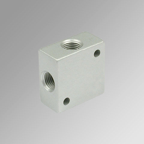 Manifold de 4 vías - W05011 series - METAL WORK - de aluminio / roscado / de distribución