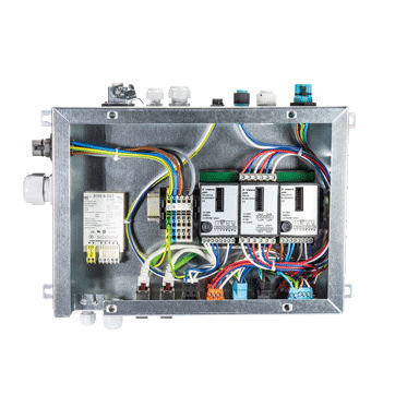 Caja eléctrica equipada - GESIS® RAN - WIELAND ELECTRIC - de pared / de plástico / para rack para distribución eléctrica