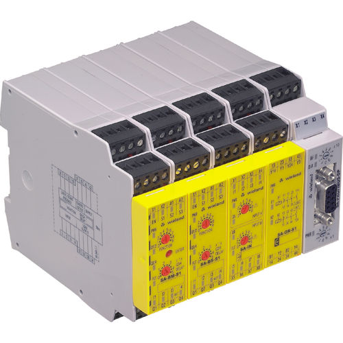 Relé de seguridad en riel DIN - WIELAND ELECTRIC - compacto