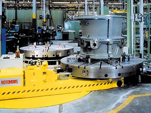 Cambiador de palets automatizado - FMS SHI - ROTOMORS - para centro de mecanizado / con lanzadera de transferencia independiente motorizada