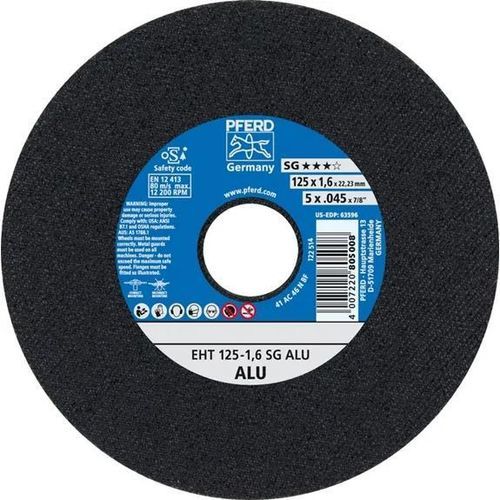 Disco tronzador para aluminio - EHT 125-1,6 SG - PFERD