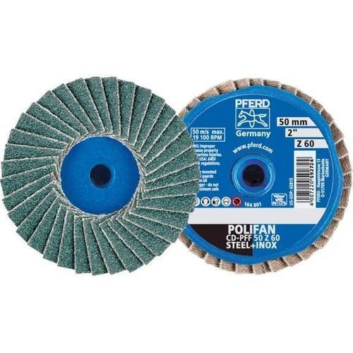 Disco de láminas para acero inoxidable - CD PFF 50 Z 60 - PFERD - de óxido de circonio / de acabado