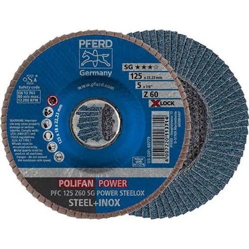 Disco abrasivo para rectificado - PFC 125 Z 60 SG - PFERD - de montaje rápido