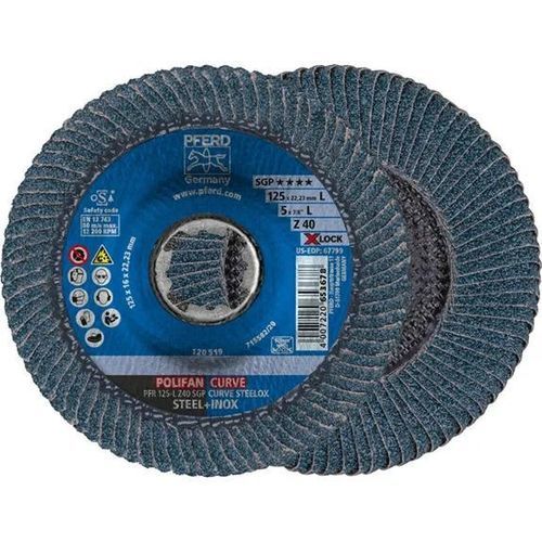 Disco de láminas de acabado - PFR 125-L Z 40 SGP STEELOX/X-LOCK - PFERD - para acero inoxidable