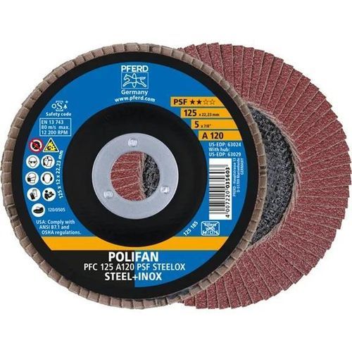 Disco de láminas de acabado - PFC 125 A 120 PSF - PFERD - de óxido de aluminio