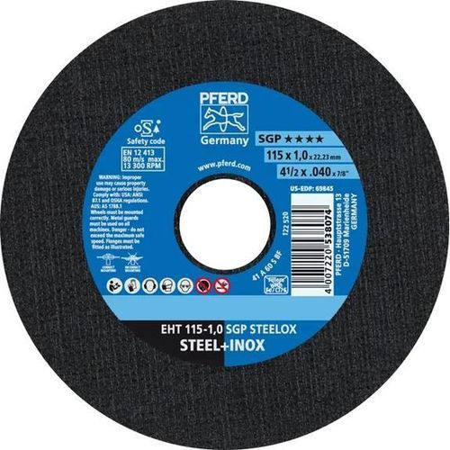 Disco tronzador para acero - EHT 115-1,0 SGP - PFERD - para acero inoxidable