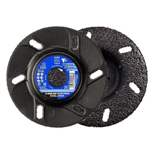 Disco abrasivo de rectificar - CC-GRIND VIEW - PFERD - para trabajo del metal / para acero inoxidable / para metal