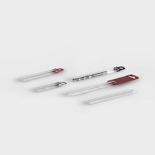 Tubo de embalaje de sección rectangular - DYR series - rose plastic - para electrodo / para de brocas / para hojas de sierra