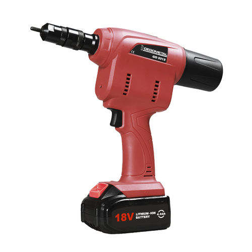 Herramienta de remachado con batería - GO 3313 - DEGOMETAL - de control asistido / compacta