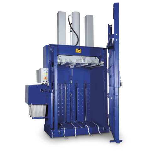Prensa de balas para cartón - BalePress 18 - Strautmann Umwelttechnik - para films / vertical / de carga frontal